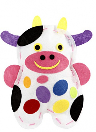 Seturi de creatie - Kit de creație - Figurina din pasla pentru cusut si umplut - Vacuta