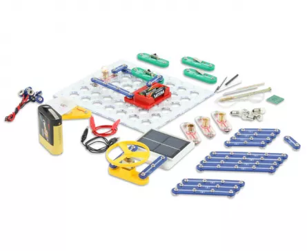 Explorarea mediului inconjurator - Kit de experimente cu 56 de piese - Energia electrică