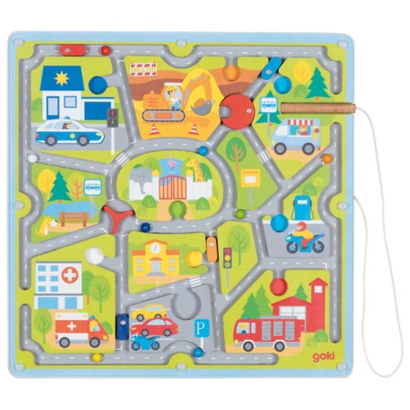 Seturi si jocuri magnetice - Labirint cu bile și creion magnetic - Orașul