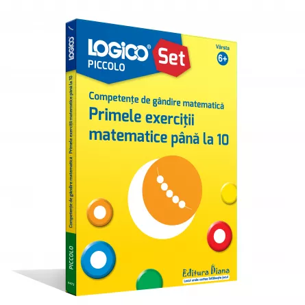 Carti si mape - LOGICO PICCOLO - Competențe de gândire matematică. Primele exerciții matematice până la 10 (6+)
