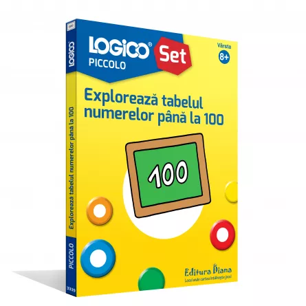 Carti si mape - LOGICO PICCOLO - Explorează tabelul numerelor până la 100 (8+)