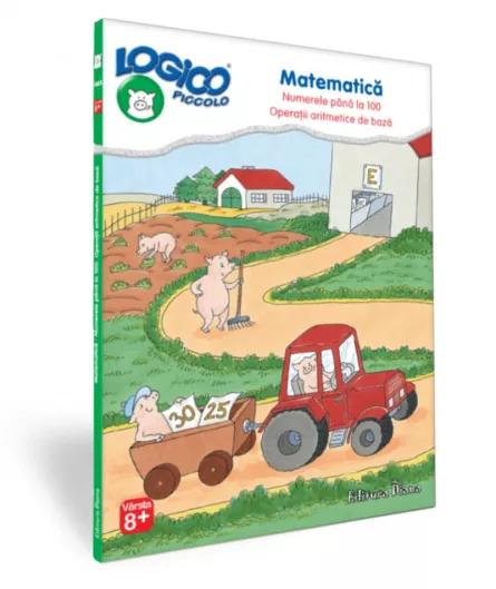 Carti si mape - LOGICO PICCOLO - Matematică (8+) - Numere până la 100. Operații aritmetice de bază