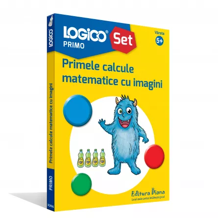 Carti si mape - LOGICO PRIMO - Mapă Primele calcule matematice cu imagini (5+)