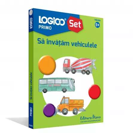 Carti si mape - LOGICO PRIMO - Mapă Să învățăm vehiculele (5+)