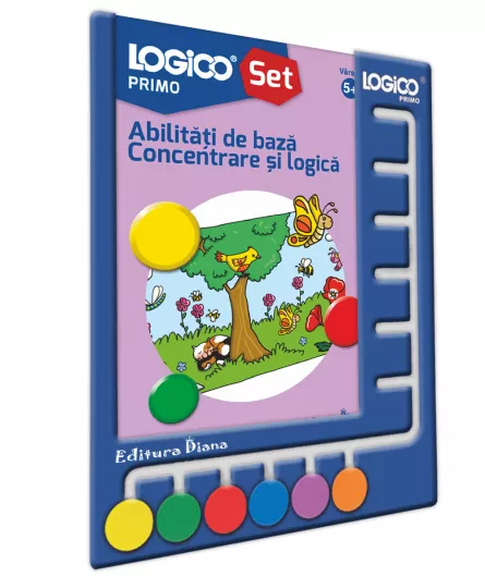 Carti si mape - LOGICO PRIMO - Set Mapă + Tăbliță - Abilitați de bază - Concentrare și logică (5+)