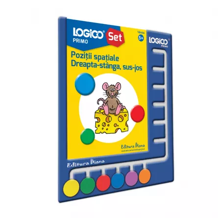 Carti si mape - LOGICO PRIMO - SET CU TABLITA - Pozitii spatiale. Dreapta-stanga, sus-jos