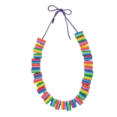 Mărgele din spumă curcubeu (include șnururi) - 200 de piese [2]