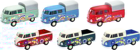 Masinute, trenulete, avioane - Masinuta Volkswagen T1 cu dubla cabina