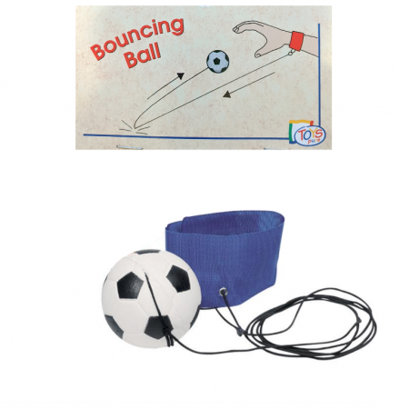 Manipulare și dexteritate - Minge de fotbal și brățară cu scai
