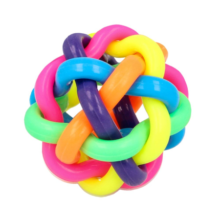 Cutia cu jucarii - Minge împletită - Tangle Ball, 6,5 cm