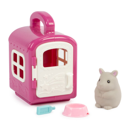 Cutia cu jucarii - Mini Pet - Hamster cu accesorii și cușcă