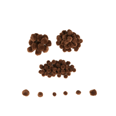 Pom-Pom - Mini pom-pom - 100 de piese – maro