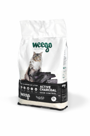 Pisica mea - Nisip Fast Clumping PREMIUM pentru pisici , Active Charcoal - 15L