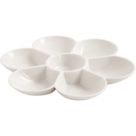 Instrumente si accesorii pentru pictura - Paletă pentru pictură din plastic – Floare