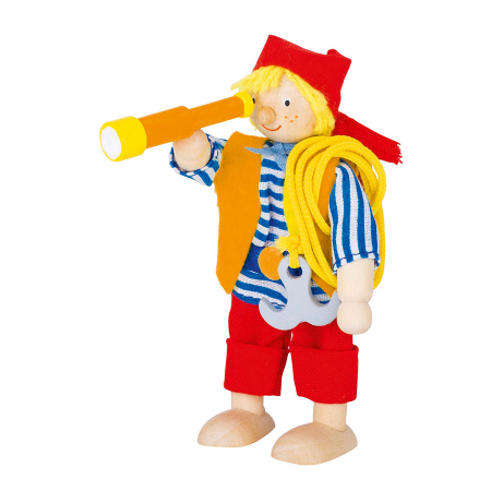 Cutia cu jucarii - Papusa flexibila - Pirat cu ochean