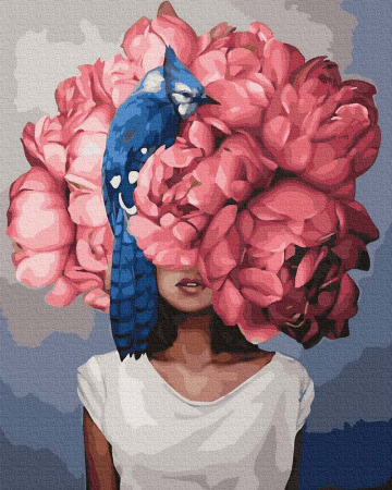 Pictura pe numere - Pictura pe numere - Mirajul florilor, 50 x 65 cm