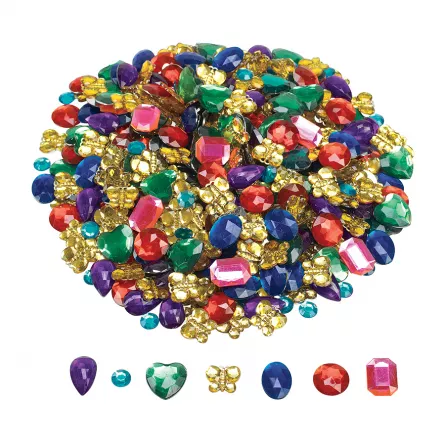Margele, paiete si alte accesorii - Pietre mari strălucitoare - 455 gr - 500 buc