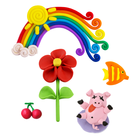 Noutăți - Plastilină - 16 batoane colorate