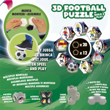 Puzzle 3D cu 32 de piese - Minge de fotbal [2]