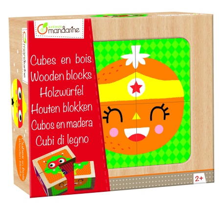 Puzzle-uri cub - Puzzle 3D cuburi - Supereroii fructele și legumele