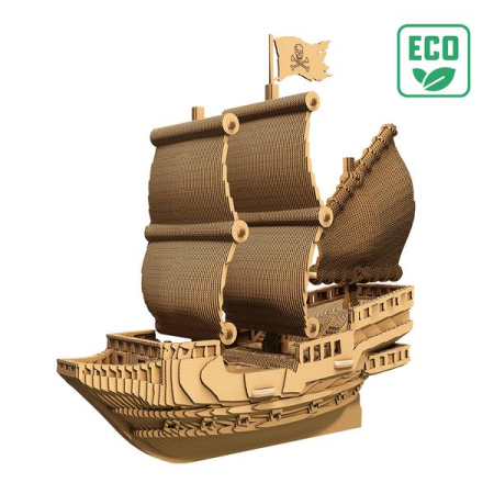 Noutăți - Puzzle 3D din carton - Corabia piraților