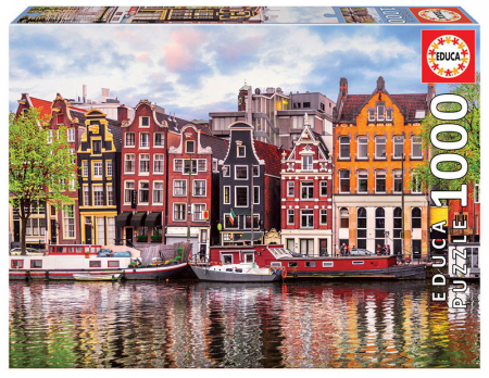 Puzzle-uri cu 500-2000 piese - Puzzle cu 1000 de piese - Case din Amsterdam