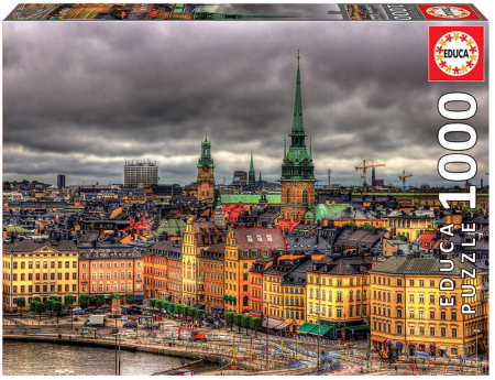 Puzzle cu 1000 de piese - Vedere din Stockholm, Suedia [0]