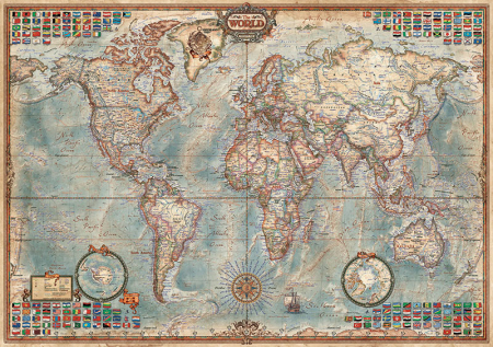 Puzzle cu 1500 de piese - Harta politică a lumii [1]