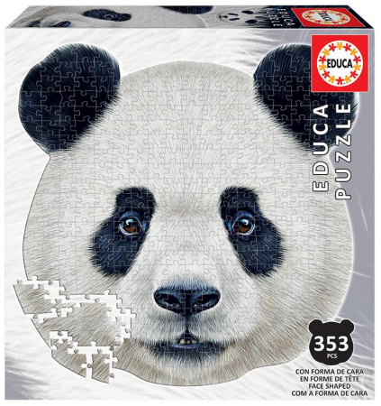 Puzzle-uri cu animale - Puzzle cu 332 de piese - Cap de urs panda