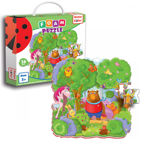 Puzzle cu 36 piese din spuma - in padure [0]