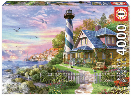 Puzzle-uri cu 500-2000 piese - Puzzle cu 4000 de piese - Farul de langa ocean