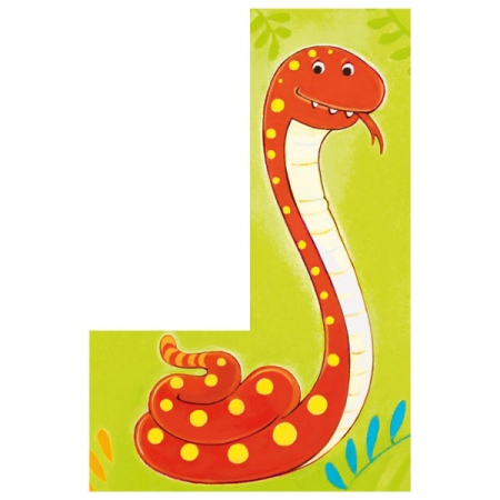 Puzzle din 4 cuburi de lemn - Animale salbatice [4]