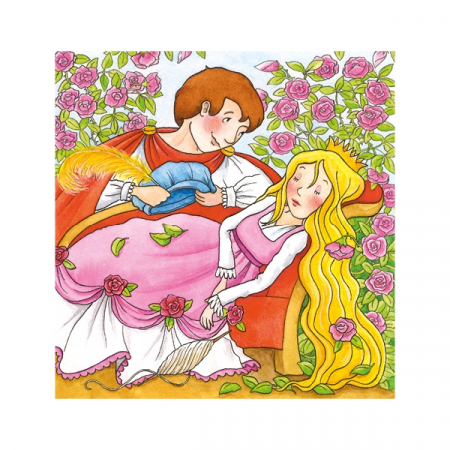 Puzzle din cuburi de lemn - Povești clasice [2]