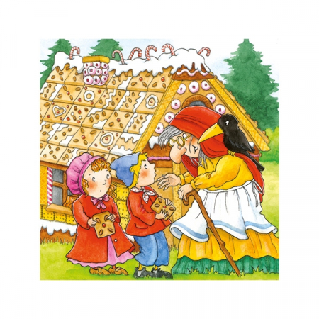 Puzzle din cuburi de lemn - Povești clasice [4]
