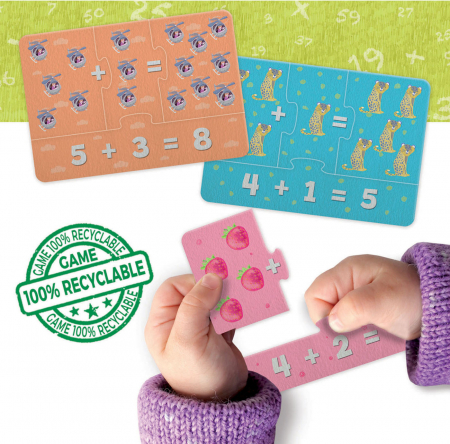 Puzzle educativ cu 64 piese - Primele cunoștințe de matematică [0]