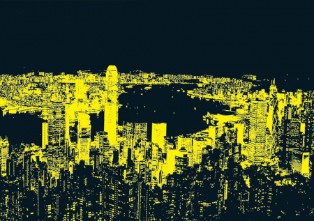 Puzzle fosforescent cu 1000 de piese - Hong Kong [1]