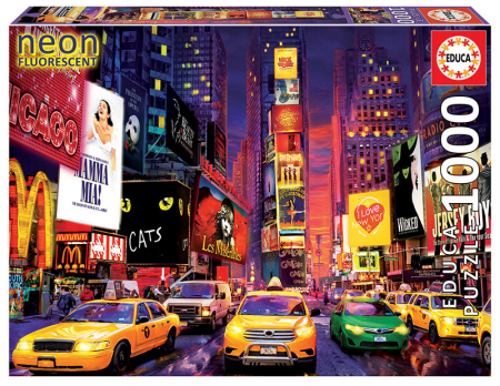 Puzzle fosforescent cu 1000 de piese - Times Square, New York [0]
