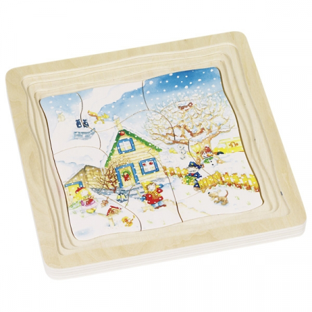 Puzzle în straturi - Anotimpuri [3]