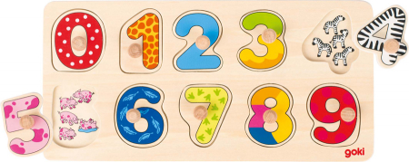 Puzzle-uri progresive - Puzzle încastrat - Învățăm să numărăm