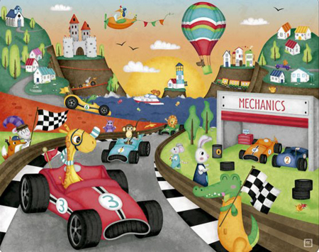 Puzzle-uri cu mijloace de transport - Puzzle - Mașini de curse