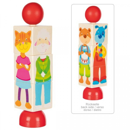 Puzzle-uri cub - Puzzle rotativ cu animalute