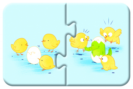 Puzzle cu 2 piese - Puzzle-uri cu 2 piese - Înainte și după