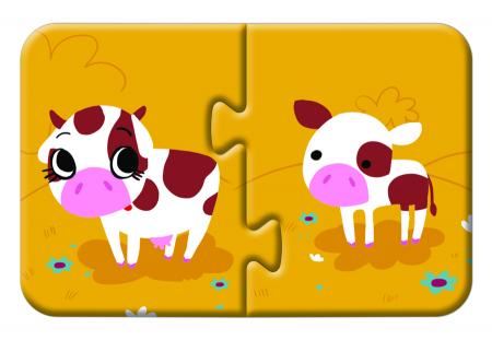 Puzzle-uri cu 2 piese - Mamă și pui [0]