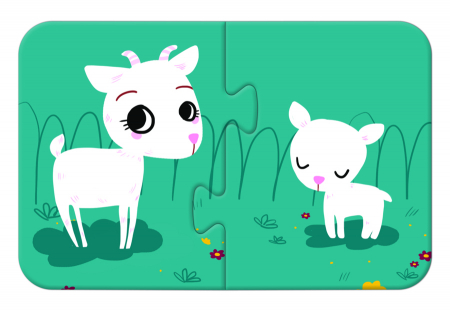 Puzzle-uri cu 2 piese - Mamă și pui [2]