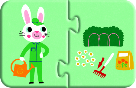 Puzzle-uri cu 2 piese - Meserii [1]