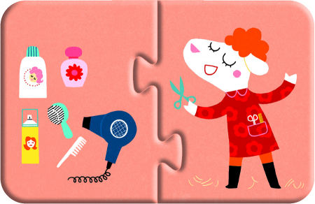 Puzzle-uri cu 2 piese - Meserii [2]