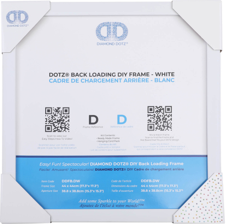 Art&Craft - Ramă albă, 44 x 44 cm