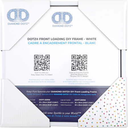 Art&Craft - Ramă albă îngustă, 25 x 25 cm