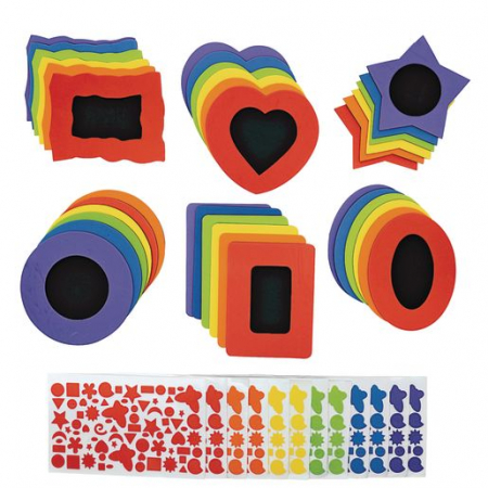 Seturi de creatie - Rame multicolore din spumă – Set de 36