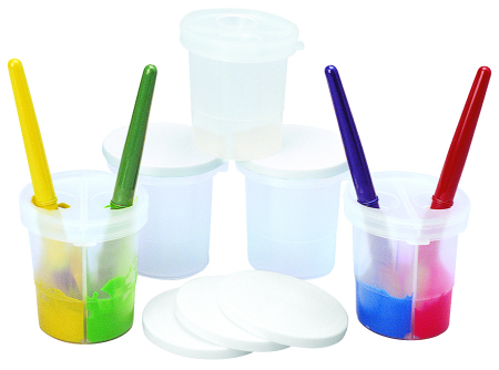 Instrumente si accesorii pentru pictura - Recipiente divizate pentru vopsea - 5 buc